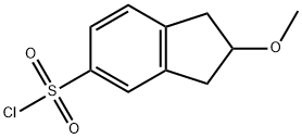 2-methoxy-2,3-dihydro-1H-indene-5-sulfonyl chloride 结构式