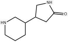 4-(哌啶-3-基)吡咯烷-2-酮 结构式