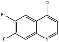 6-溴-4-氯-7-氟喹啉 结构式