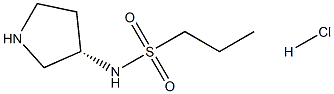 (S)-N-(pyrrolidin-3-yl)propane-1-sulfonamide hydrochloride 结构式
