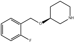 (3S)-3-[(2-fluorophenyl)methoxy]piperidine 结构式