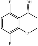 (4R)-5,8-difluoro-3,4-dihydro-2H-1-benzopyran-4-ol 结构式