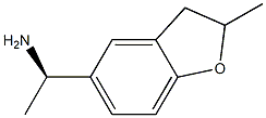 (1R)-1-(2-methyl-2,3-dihydro-1-benzofuran-5-yl)ethan-1-amine 结构式
