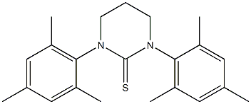 1,3-bis(2,4,6-trimethylphenyl)-3,4,5,6-tetrahydro-2(1H)-pyrimidinethione 结构式