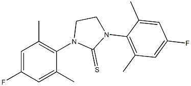 1,3-bis(4-fluoro-2,6-dimethylphenyl)-2-imidazolidinethione 结构式