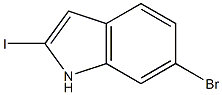 6-溴-2-碘-1H-吲哚 结构式