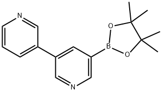 5-(3-Pyridyl)pyridine-3-boronic acid pinacol ester 结构式