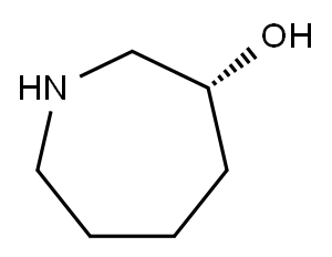 (R)-氮杂环庚烷-3-醇 结构式