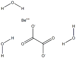 Beryllium oxalate trihydrate 结构式