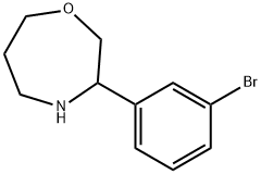 3-(3-bromophenyl)-1,4-oxazepane 结构式