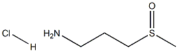 3-甲亚磺酰基丙烷-1-胺盐酸 结构式