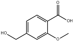 4-(hydroxymethyl)-2-methoxybenzoic acid 结构式