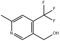 (6-甲基-4-三氟甲基吡啶)-3-基-甲醇 结构式