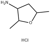 2,5-dimethyloxolan-3-amine hydrochloride 结构式
