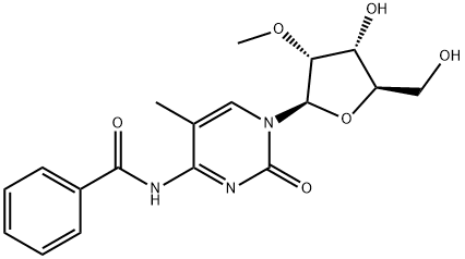 N4-benzoyl-2'-O-methyl-5-methylcytidine 结构式