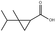 2-甲基-2-(丙-2-基)环丙烷-1-羧酸 结构式