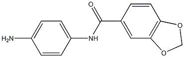 N-(4-AMINOPHENYL)-1,3-DIOXAINDANE-5-CARBOXAMIDE 结构式