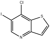 7-氯-6-碘噻吩[3,2-B]吡啶 结构式