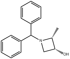 cis-1-(diphenylmethyl)-2-methylazetidin-3-ol 结构式