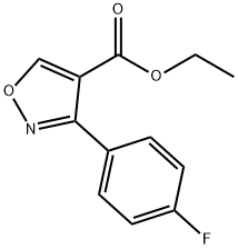 3-(4-氟苯基)-4-异恶唑甲酸乙酯 结构式