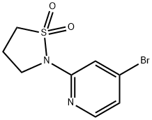 2-(4-bromopyridin-2-yl)-1lambda6,2-thiazolidine-1,1-dione 结构式