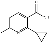 2-cyclopropyl-6-methylpyridine-3-carboxylic acid 结构式