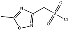 (5-methyl-1,2,4-oxadiazol-3-yl)methanesulfonyl chloride 结构式