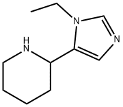 2-(1-ethyl-1H-imidazol-5-yl)piperidine 结构式