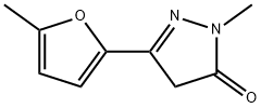 1-methyl-3-(5-methylfuran-2-yl)-4,5-dihydro-1H-pyrazol-5-one 结构式