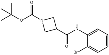 tert-butyl 3-(2-bromophenylcarbamoyl)azetidine-1-carboxylate 结构式