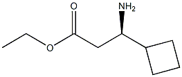 ethyl (R)-3-amino-3-cyclobutylpropanoate 结构式