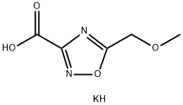 5-(甲氧基甲基)-1,2,4-噁二唑-3-羧酸钾 结构式
