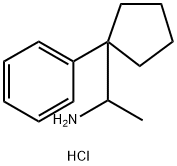 1-(1-苯基环戊基)乙烷-1-胺盐酸 结构式