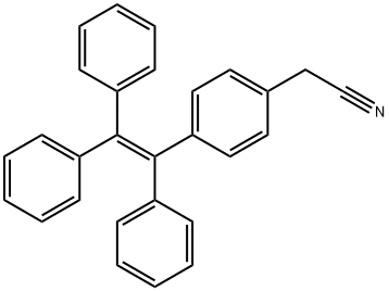 [1-(4-乙腈基苯基)-1,2,2-三苯基]乙烯 结构式