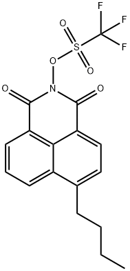 6-butyl-1,3-dioxo-1H-benzo[de]isoquinolin-2(3H)-yl trifluoromethanesulfonate 结构式