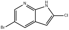 5-bromo-2-chloro-1H-pyrrolo[2,3-b]pyridine 结构式