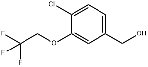 [4-Chloro-3-(2,2,2-trifluoroethoxy)phenyl]methanol 结构式