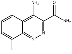 3-Cinnolinecarboxamide, 4-amino-8-fluoro- 结构式
