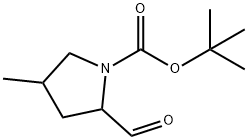 tert-butyl 2-formyl-4-methylpyrrolidine-1-carboxylate 结构式
