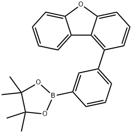 1-[3-(4,4,5,5-TETRAMETHYL-1,3,2-DIOXABOROLAN-2-YL)PHENYL]DIBENZOFURAN 结构式