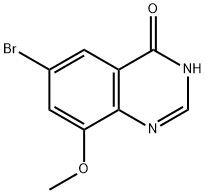 6-溴-8-甲氧基-3,4-二氢-4-喹唑啉酮 结构式