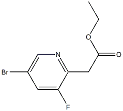 2-(5-溴-3-氟吡啶-2-基)乙酸乙酯 结构式