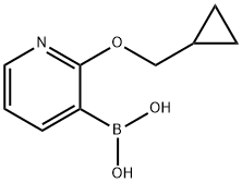 2-(Cyclopropylmethoxy)pyridine-3-boronic acid 结构式