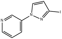 3-(3-iodo-1H-pyrazol-1-yl)pyridine 结构式