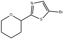 5-bromo-2-(tetrahydro-2H-pyran-2-yl)thiazole 结构式