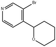 3-BROMO-4-(2-TETRAHYDROPYRANYL)PYRIDINE 结构式