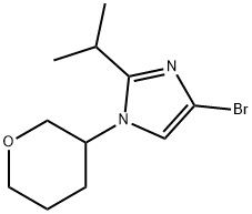 4-Bromo-1-(oxan-3-yl)-2-(iso-propyl)imidazole 结构式