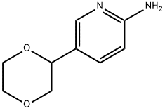 5-(1,4-dioxan-2-yl)pyridin-2-amine 结构式