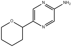 5-(tetrahydro-2H-pyran-2-yl)pyrazin-2-amine 结构式