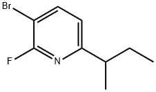 3-Bromo-2-fluoro-6-(sec-butyl)pyridine 结构式